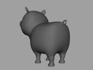 pig rigged 3D Model