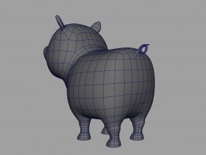 pig rigged 3D Модель