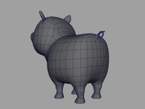 pig rigged 3D Model