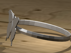 butterfly ring 3D प्रिंट मॉडल