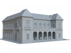 courthouse 3D Print Model