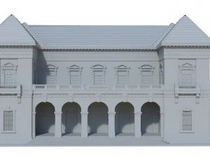 courthouse 3D Print Model