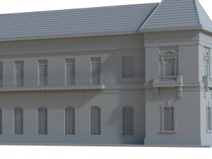 courthouse 3D Print Model