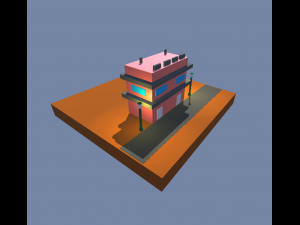 low poly city starter pack 1 3D 모델