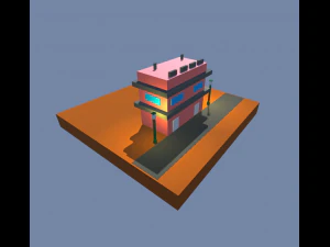 low poly city starter pack 1 3D Model