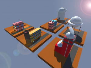 low poly city starter pack 1 3D Model