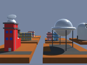 low poly city starter pack 1 3D 모델