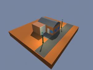 low poly city starter pack 1 3D Model