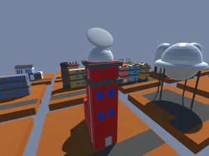low poly city starter pack 1 3D Model
