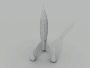 Foguete Tintin dos quadrinhos tem como alvo a Lua e o pouso na Lua Modelo de Impressão 3D