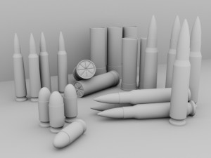 Printable bullets for a personal project 3D Model