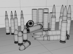Printable bullets for a personal project 3D Model