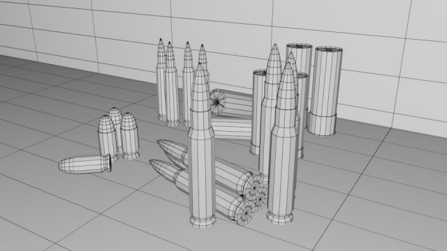 Printable bullets for a personal project Modelo 3D in Proyectiles 3DExport