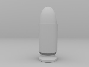 3D 9mm printable bullet 3Dプリントモデル