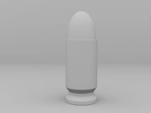 3D 9mm printable bullet 3D Print Model
