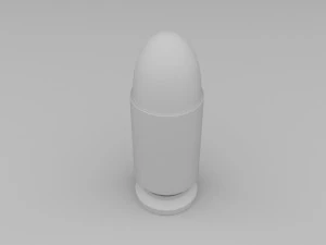 3D 9mm printable bullet 3D Print Model