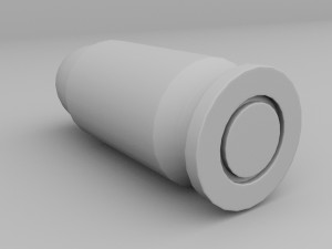 3D 9mm printable bullet 3Dプリントモデル