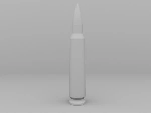 3D AK-47 3D printable bullet 3D Print Model