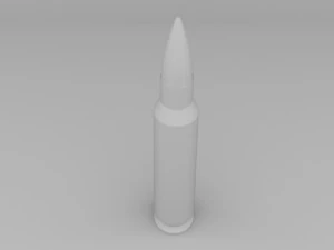 3D AK-47 3D printable bullet 3D Print Model