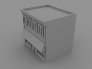 3D Standar building Shop Modello di stampa 3D