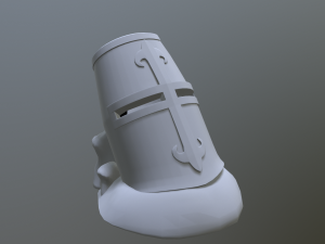 Medieval helmet pot 3Dプリントモデル