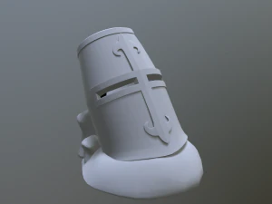 중세 헬멧 냄비 3D 프린트 모델