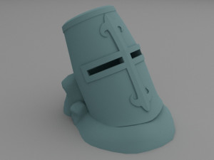 Medieval helmet pot 3Dプリントモデル