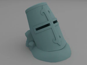 Medieval helmet pot 3D Print Model
