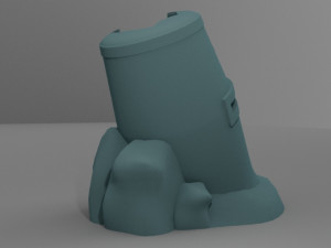 Medieval helmet pot 3Dプリントモデル