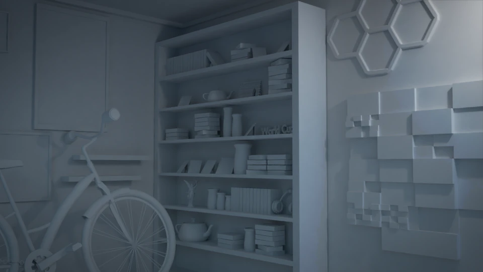 living room 3D Model .c4d .max .obj .3ds .fbx .stl .blend 