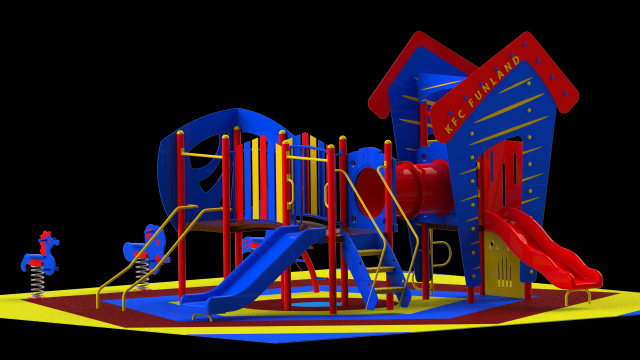 playgrounds for download - pm00312 - b-house 3D 模型 .c4d .max .obj .3ds .fbx .stl .blend 