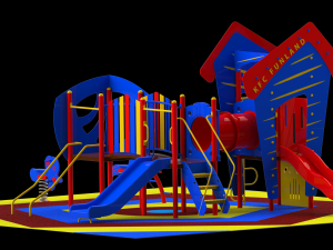 playgrounds for download - pm00312 - b-house Modelo 3D