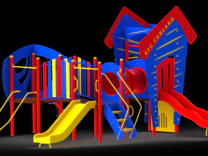 playgrounds for download - pm00312 - b-house 3D Model