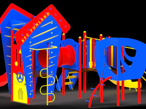 playgrounds for download - pm00312 - b-house 3D Model