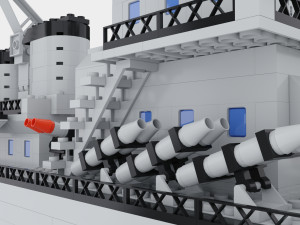 lego ship 3D-Modell