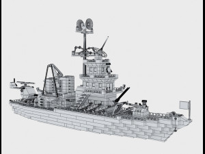 lego ship 3D-Modell