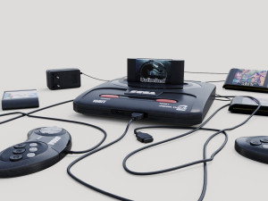 sega mega drive 2 3D 모델