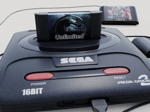 sega mega drive 2 3D Model