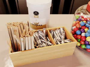 set street cafe 3Dモデル