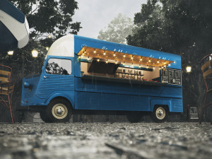 set street cafe 3Dモデル