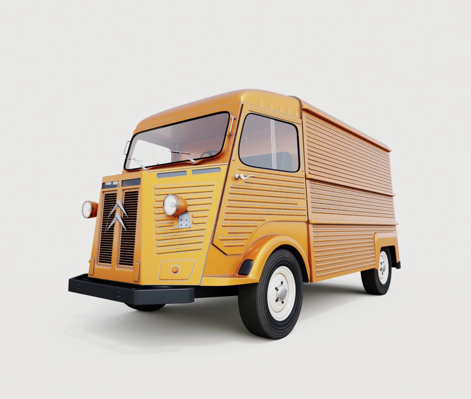 citroen type h 3D Model .c4d .max .obj .3ds .fbx .stl .blend 