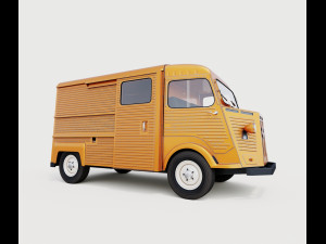citroen type h 3Dモデル