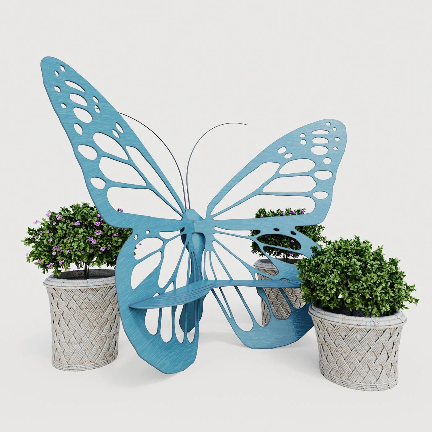 butterfly bench 3D Model .c4d .max .obj .3ds .fbx .stl .blend 