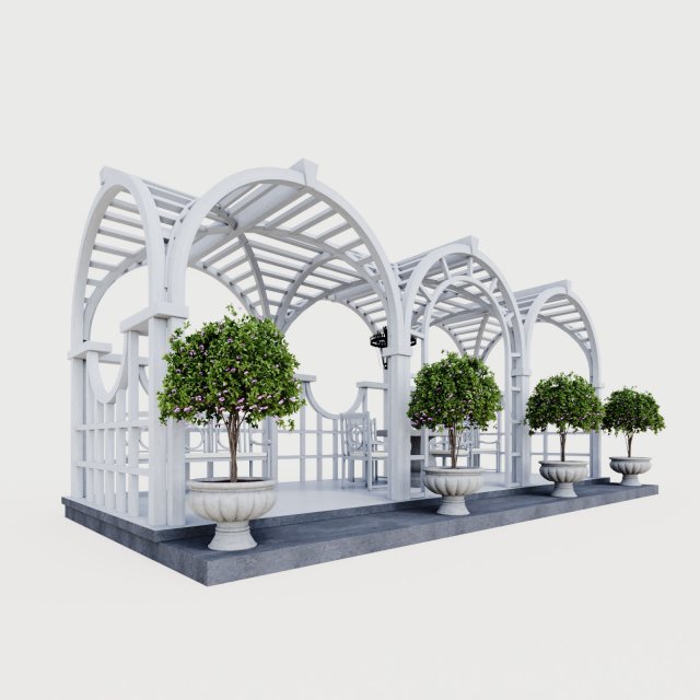 summer house Modelo 3D .c4d .max .obj .3ds .fbx .stl .blend 