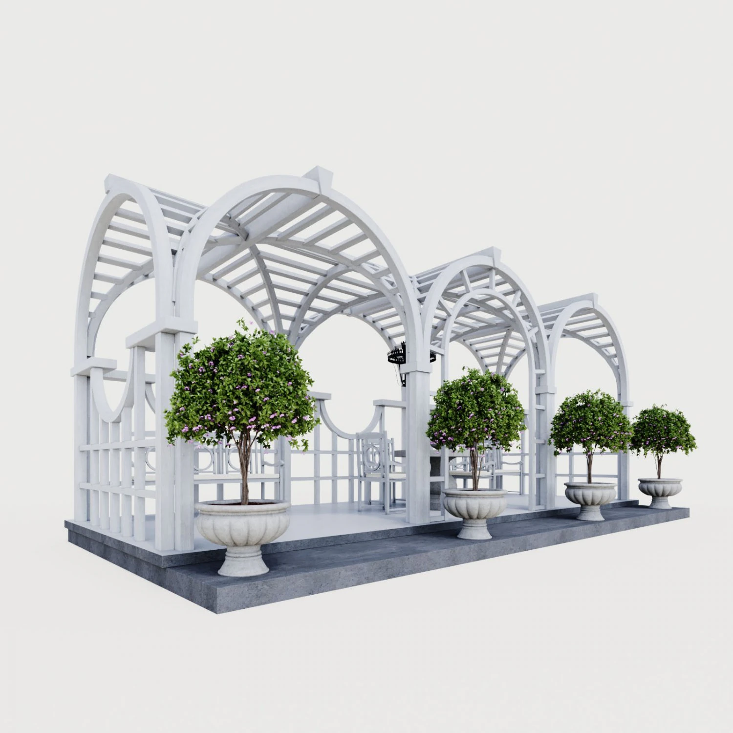 summer house 3D Model .c4d .max .obj .3ds .fbx .stl .blend 