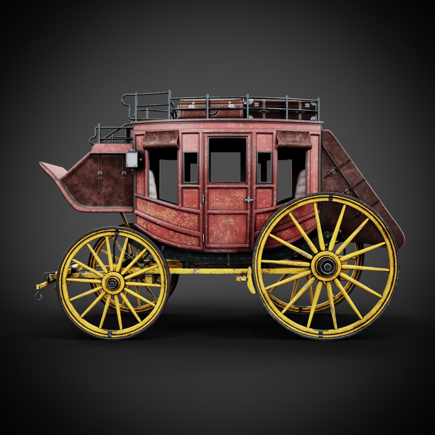 Stagecoach 3d Model In Other 3dexport