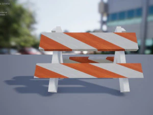 блокада міста low-poly 3D Модель