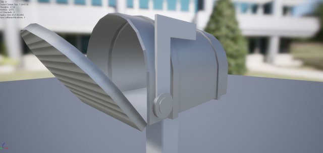 mailbox low poly Modelo 3D .c4d .max .obj .3ds .fbx .stl .blend 