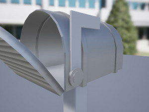 mailbox low poly 3D Model