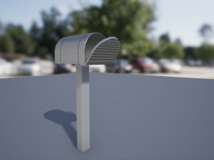 mailbox low poly Modelo 3D
